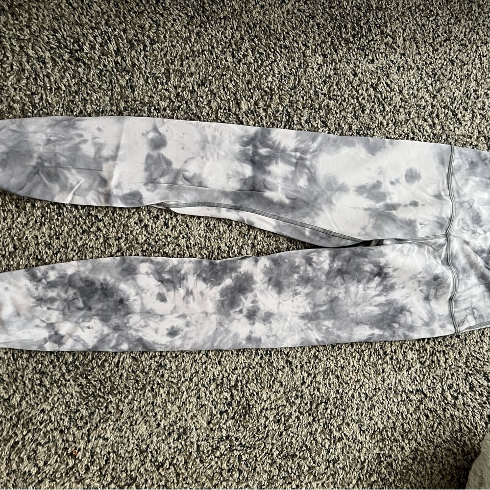 lululemon athletica Gray Tie-Dye Leggings